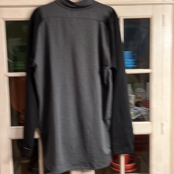 NWT SPYDER ACTIVE PULL OVER QUARTER ZIP LONG SLEEVE GRAY & RED SIZE XXL - Picture 3 of 4